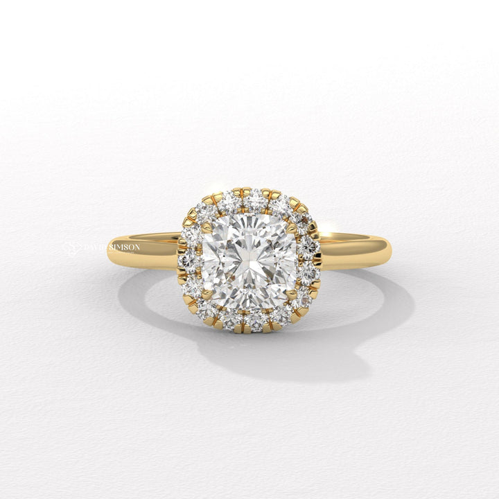 Cushion pave engagement ring, Cushion vintage engagement ring, Cushion classic engagement ring, Cushion modern engagement ring, Cushion three-stone engagement ring,