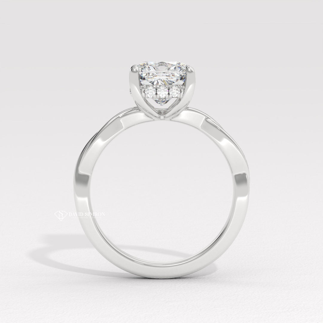 Cushion personalized engagement ring, Cushion exclusive engagement ring, Cushion engraved engagement ring, Cushion halo diamond engagement ring, Cushion solitaire diamond engagement ring, Cushion unique diamond engagement ring,
