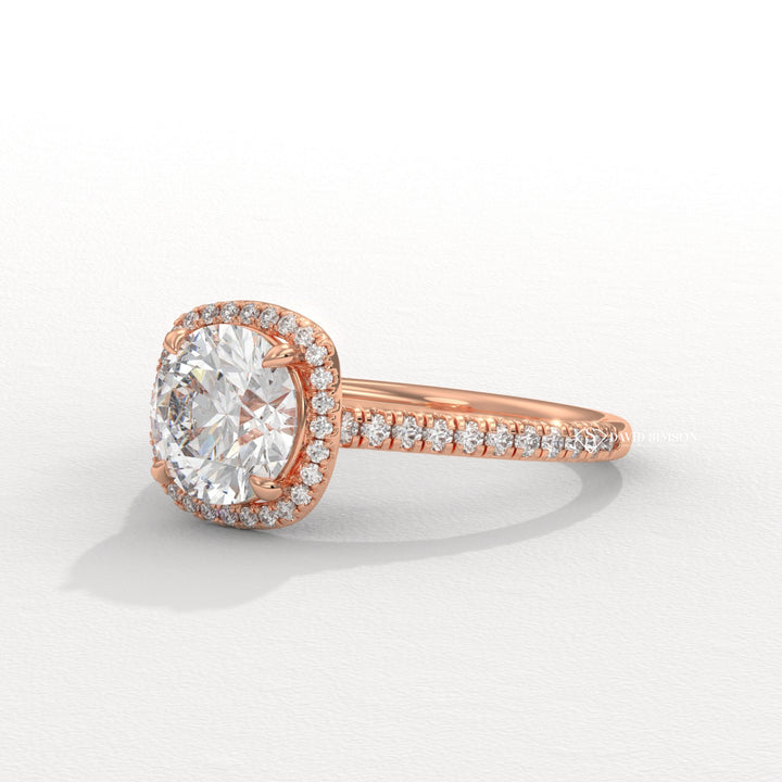 Cushion personalized engagement ring, Cushion exclusive engagement ring, Cushion engraved engagement ring, Cushion halo diamond engagement ring, Cushion solitaire diamond engagement ring, Cushion unique diamond engagement ring, 