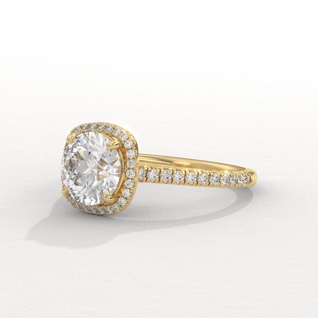 Cushion split shank engagement ring, Cushion channel set engagement ring, Cushion swirl engagement ring, Cushion unique engagement ring, Cushion traditional engagement ring, 