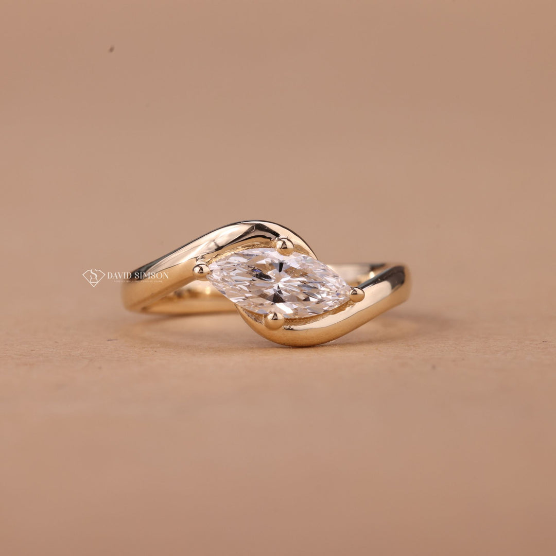 Unique Bypass Setting
East West Marquise Cut
Marquise Diamond Alternative
