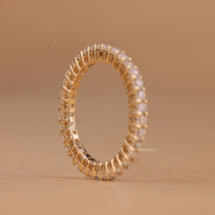 Conflict Free Ring
Eco Friendly Jewelry
Dainty Eternity Ring
Pave Set Band
Anniversary Gift for Her
High Sparkle Band
