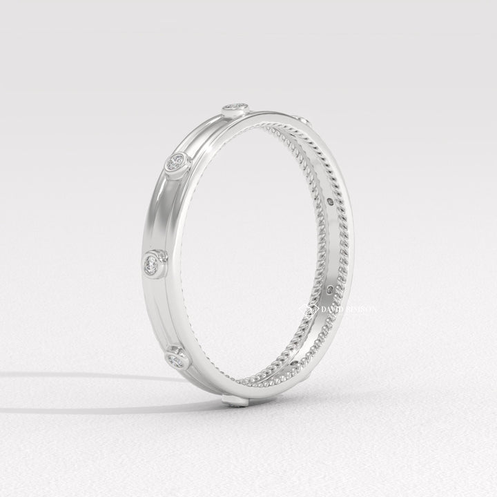 Full Eternity Ring
Round Cut Milgrain
Dainty Milgrain Ring
Minimalist Vintage Band
Detailed Wedding Band