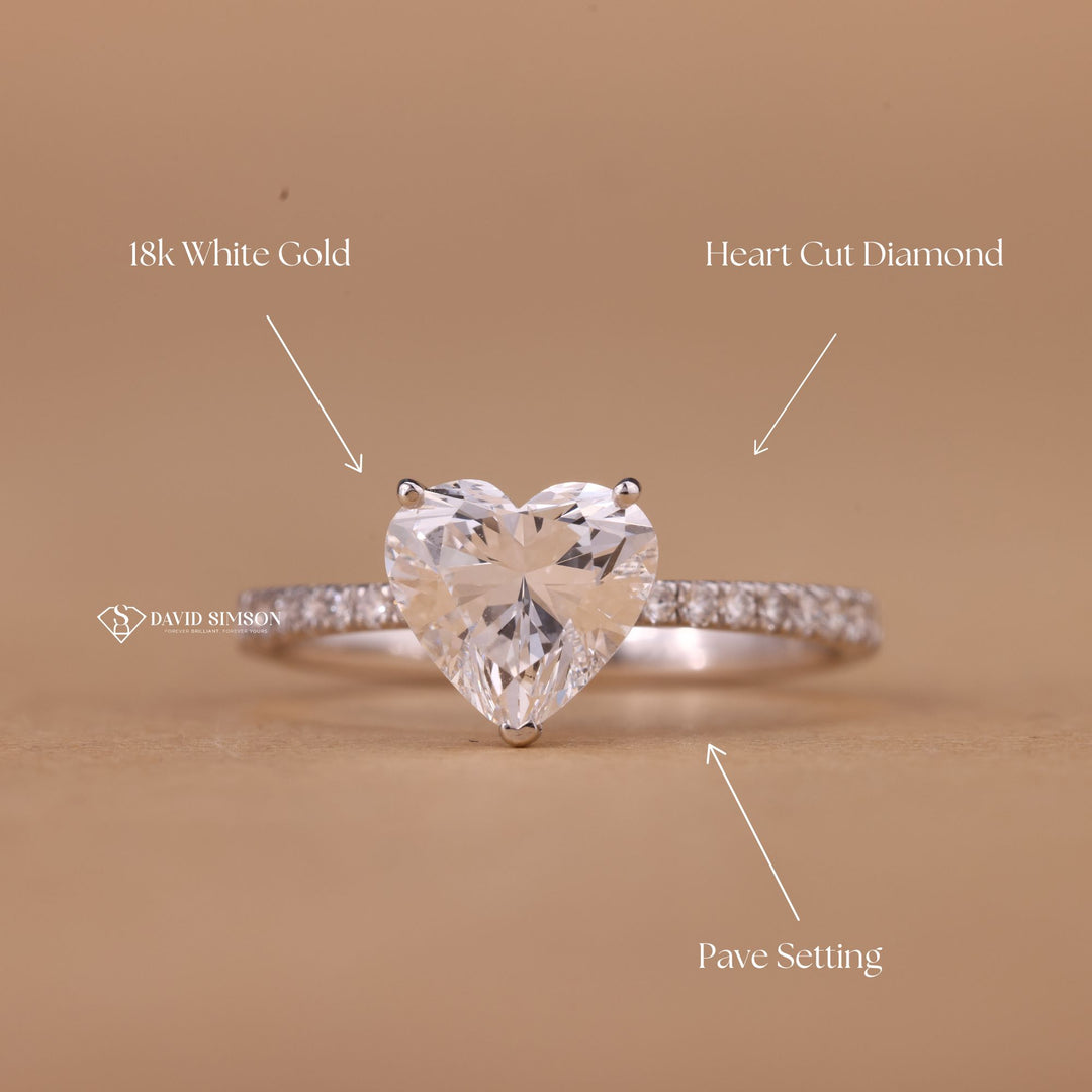 Brilliant Heart Cut Moissanite
Conflict Free Heart Ring
2 Carat Heart Moissanite
Vintage Heart Moissanite Ring
