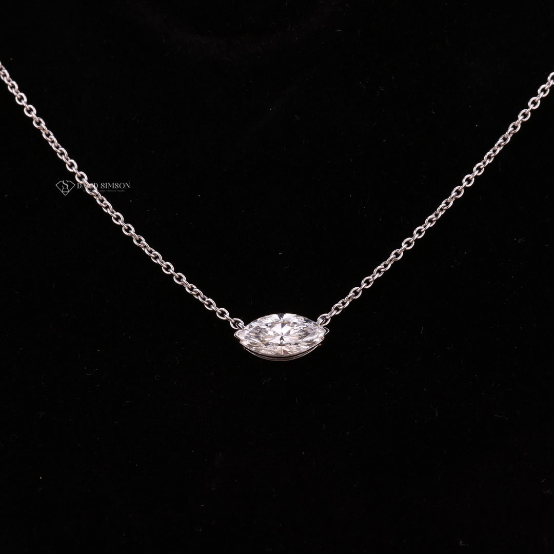 Minimalist Jewelry
Dainty Solitaire Necklace
Modern Solitaire Design
Contemporary Diamond Pendant
VVS Marquise Diamond
