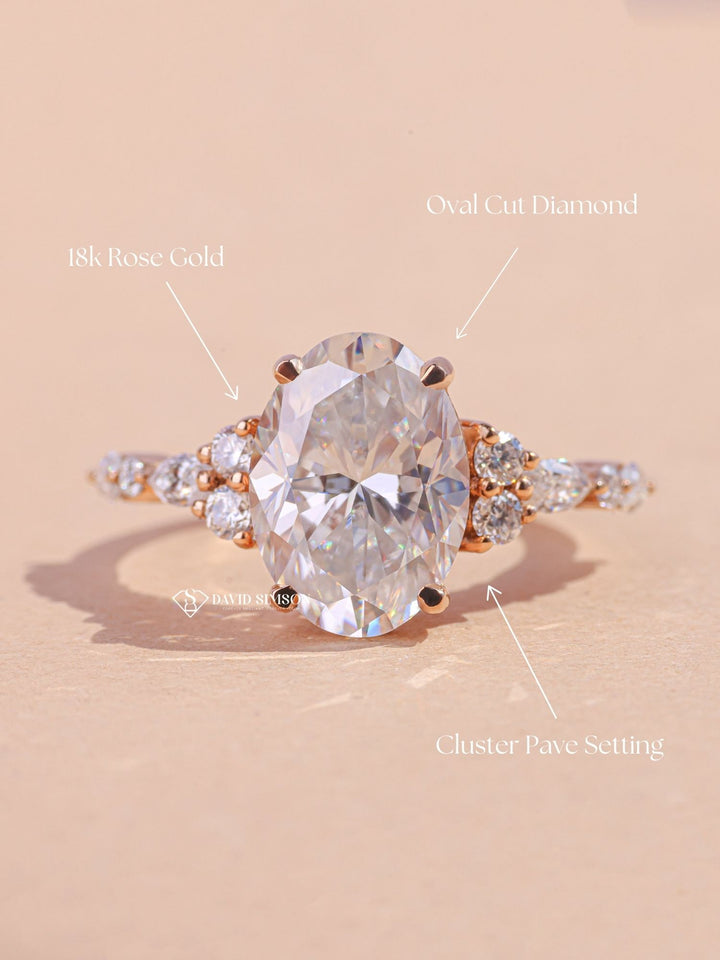 Halo engagement ring, Solitaire engagement ring, Split shank engagement ring, Pave engagement ring, Channel set engagement ring, Bezel set engagement ring, 