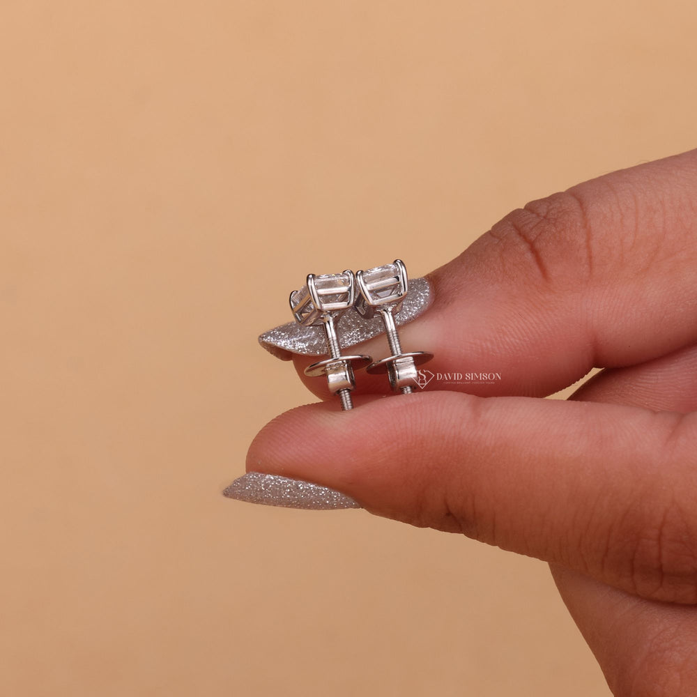 Moissanite Anniversary Gift
Emerald Cut Earrings
Moissanite Diamond Studs
Lab Diamond Studs Look
Solitaire Moissanite Studs
