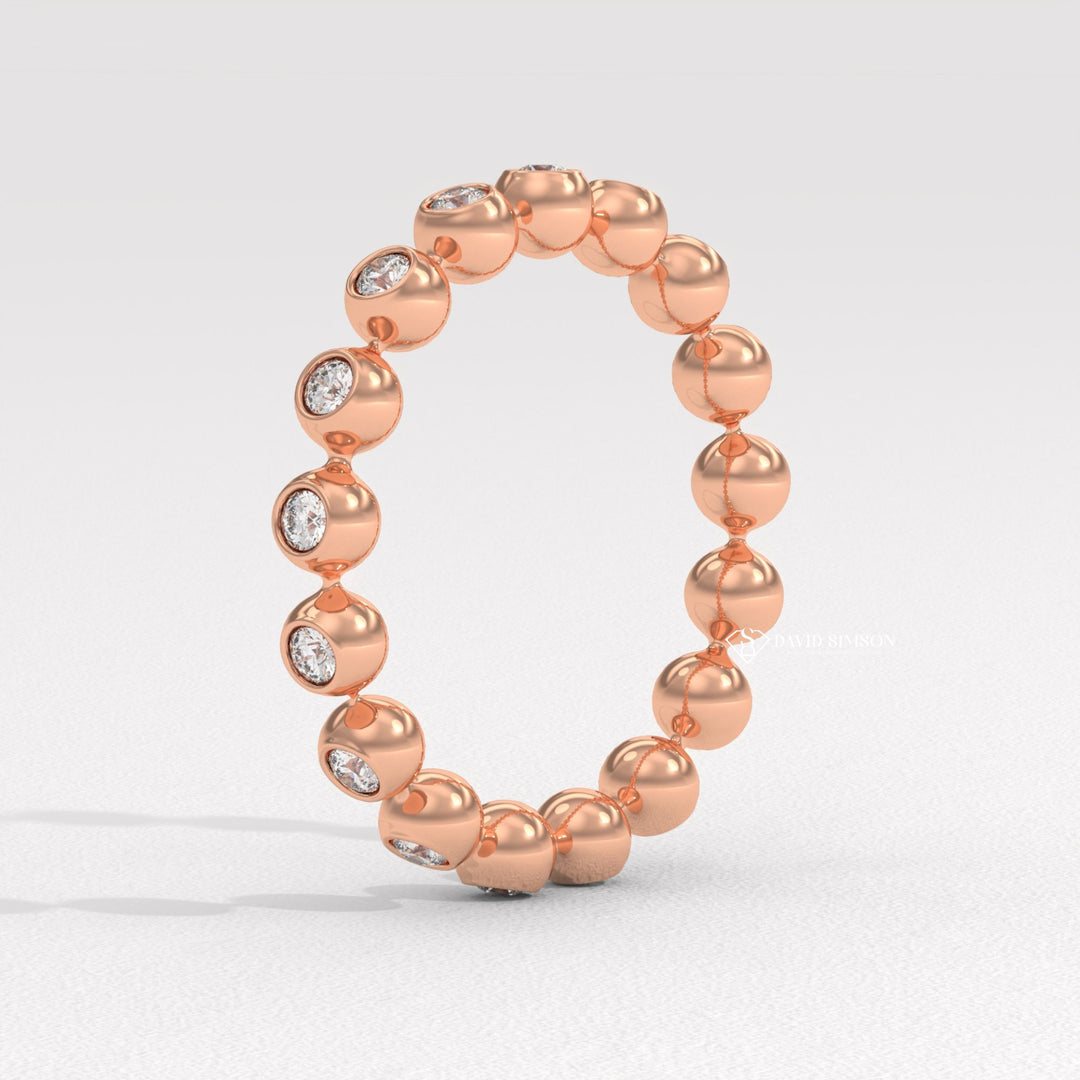Bezel Eternity Band
Dot Dash Ring
Bubble Stacking Ring
Moissanite Bezel Ring