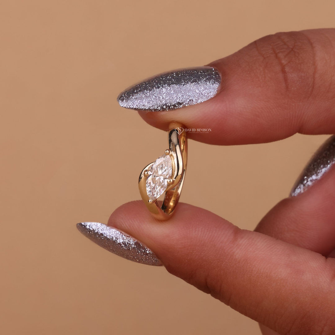 Unique Bypass Setting
East West Marquise Cut
Marquise Diamond Alternative
