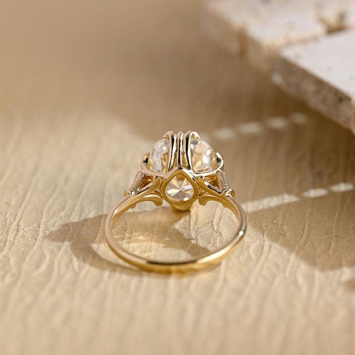 Milgrain Engagement Ring
Unique Vintage Ring
Lab Grown Moissanite
Victorian Style Ring
Intricate Filigree Band
Elongated Moissanite Ring
Conflict Free Ring
Eco Friendly Jewelry
Romantic Bridal Jewelry
14k Gold Vintage Ring
