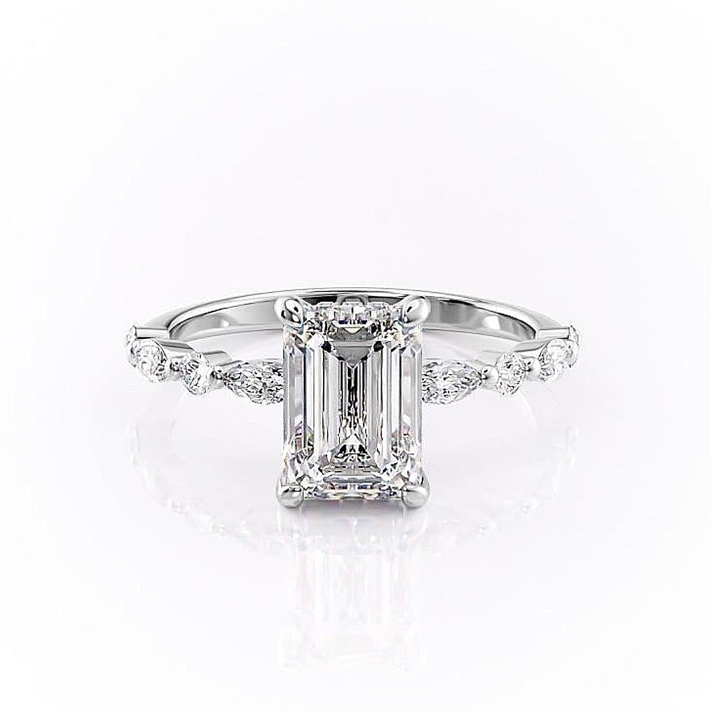 emerald-cut-solitaire-pave-setting-moissanite-engagement-ring