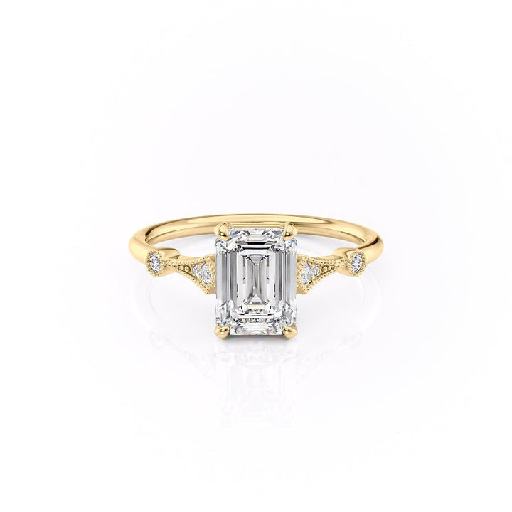 1-91-ct-emerald-cut-solitaire-milgrain-pave-set-moissanite-engagement-ring