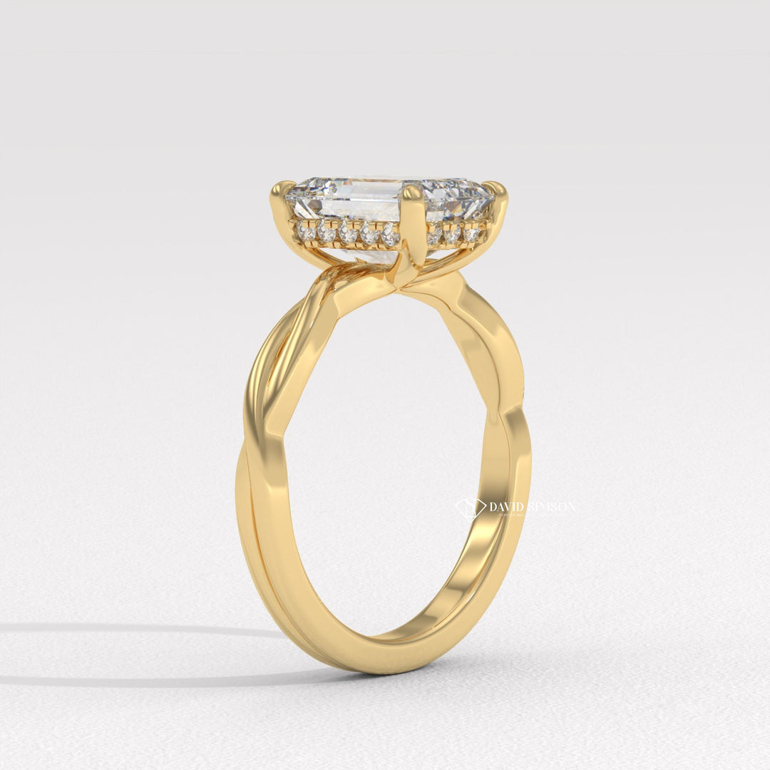  Emerald classic engagement ring, Emerald modern engagement ring, Emerald three-stone engagement ring, Emerald side stone engagement ring, Emerald cathedral engagement ring, 