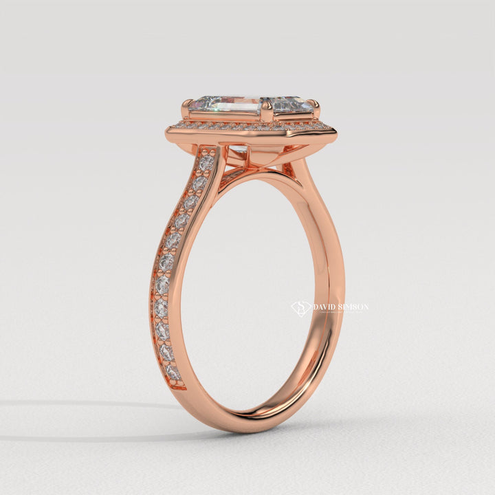 Whimsical engagement ring, Chic engagement ring, Glamorous engagement ring, 