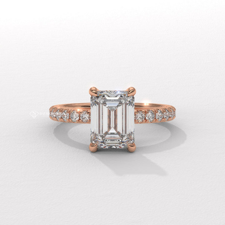 Emerald top-rated engagement ring, Emerald online engagement ring, Emerald handmade engagement ring, Emerald customized engagement ring,