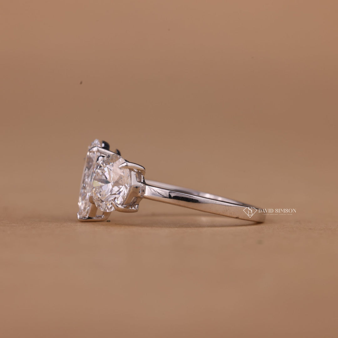 Ethical Engagement Ring, Anniversary Gift, Promise Ring for Her, 14k Gold Moissanite, 18k Gold Moissanite