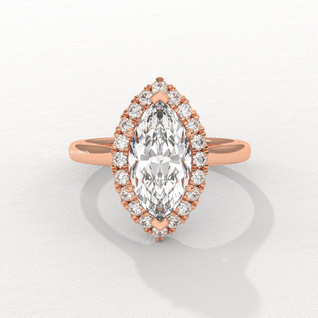 Exclusive engagement ring, Engraved engagement ring, Halo diamond engagement ring, Solitaire diamond engagement ring, Unique diamond engagement ring, Custom diamond engagement ring