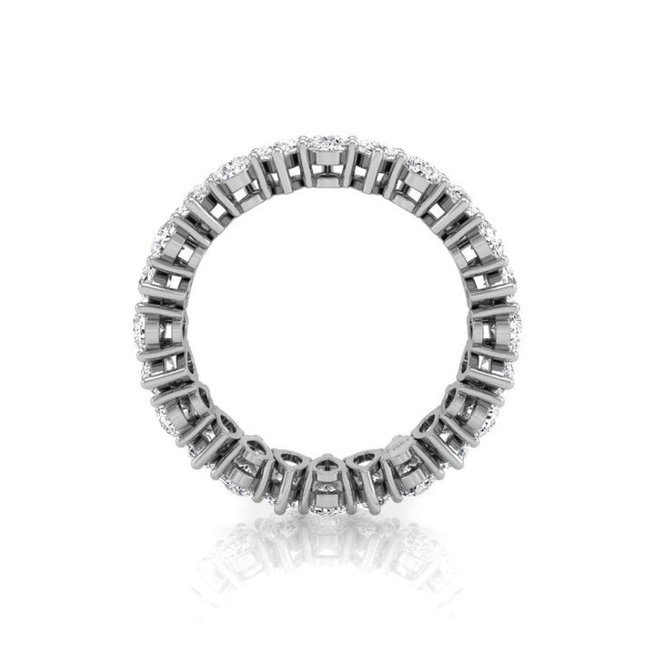 Pear Cut Moissanite Eternity Diamond Wedding Band for Her