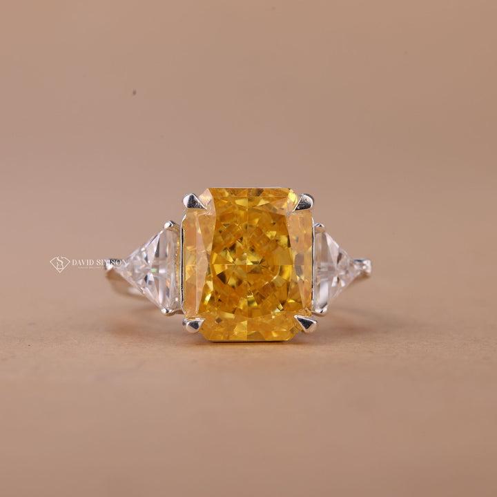 3.5 Carat Moissanite
Yellow Cushion Cut
