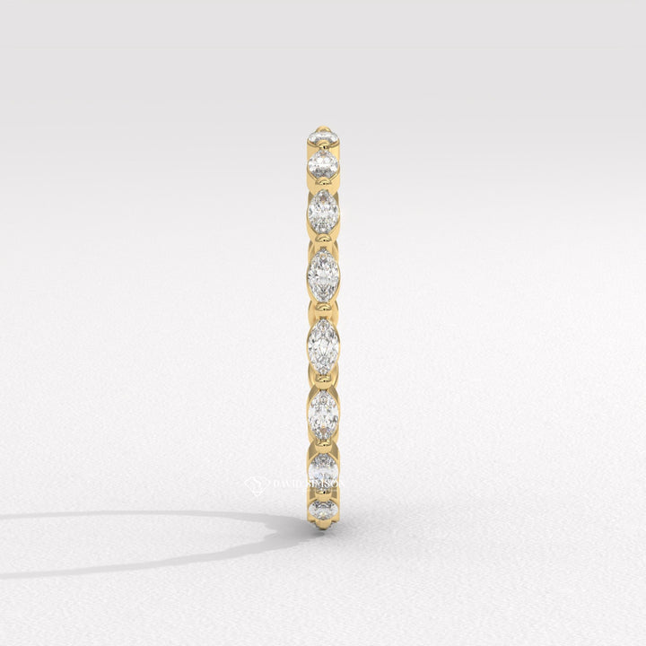 Marquise Moissanite Band
Floating Diamond Band
Floating Moissanite Ring
Eternity Wedding Band
