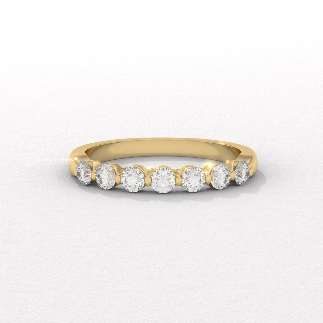 Floating Wedding Band
Bubble Wedding Band
Half Eternity Ring
Floating Moissanite Ring