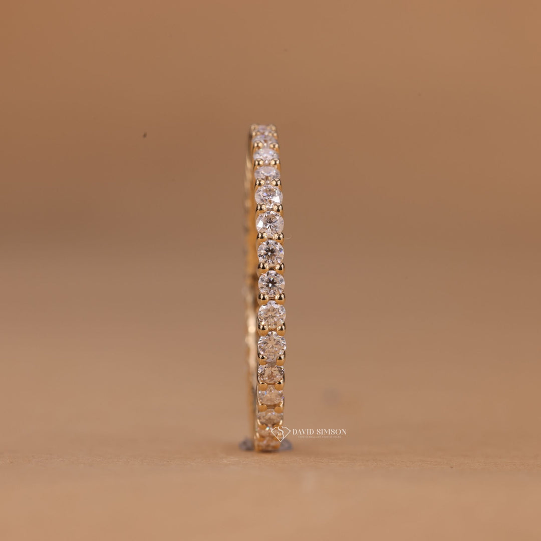 Full Circle Ring
Moissanite Eternity Ring
Stackable Wedding Band
Lab Grown Moissanite
Round Brilliant Band
Bridal Jewelry
Minimalist Wedding Ring
Luxury Eternity Band
Conflict Free Ring
Eco Friendly Jewelry
