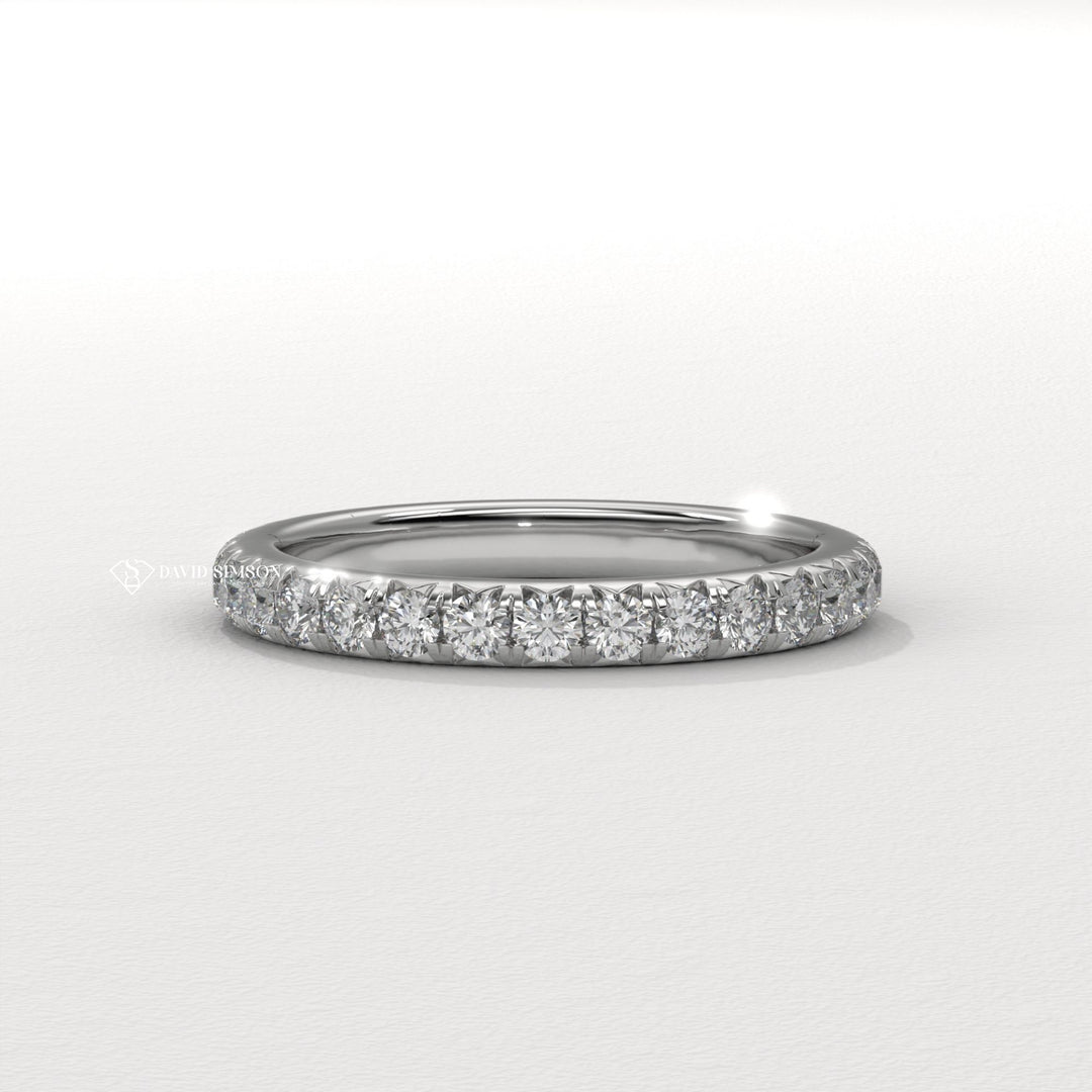 Glamorous diamond wedding band, Sophisticated diamond wedding band, Trendy diamond wedding band, Fashionable diamond wedding band, Delicate diamond wedding band, 