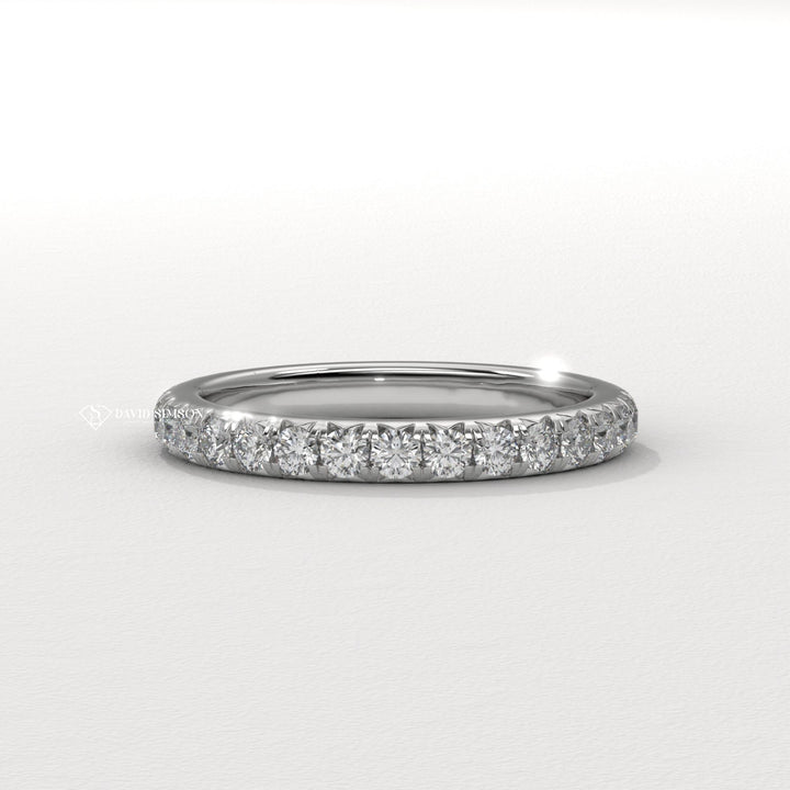 Glamorous diamond wedding band, Sophisticated diamond wedding band, Trendy diamond wedding band, Fashionable diamond wedding band, Delicate diamond wedding band, 