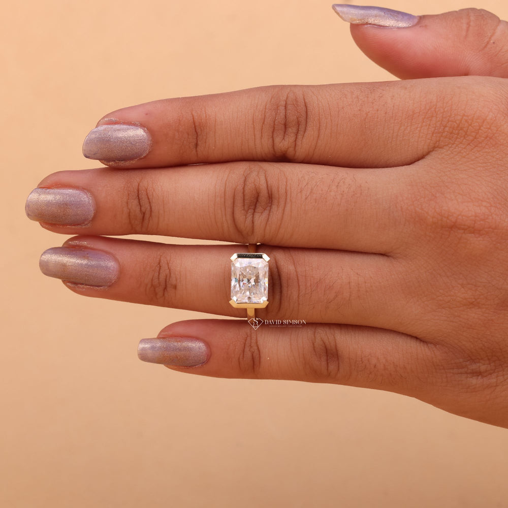 Half Bezel Moissanite
Radiant Cut Moissanite
2.0CT Radiant Solitaire