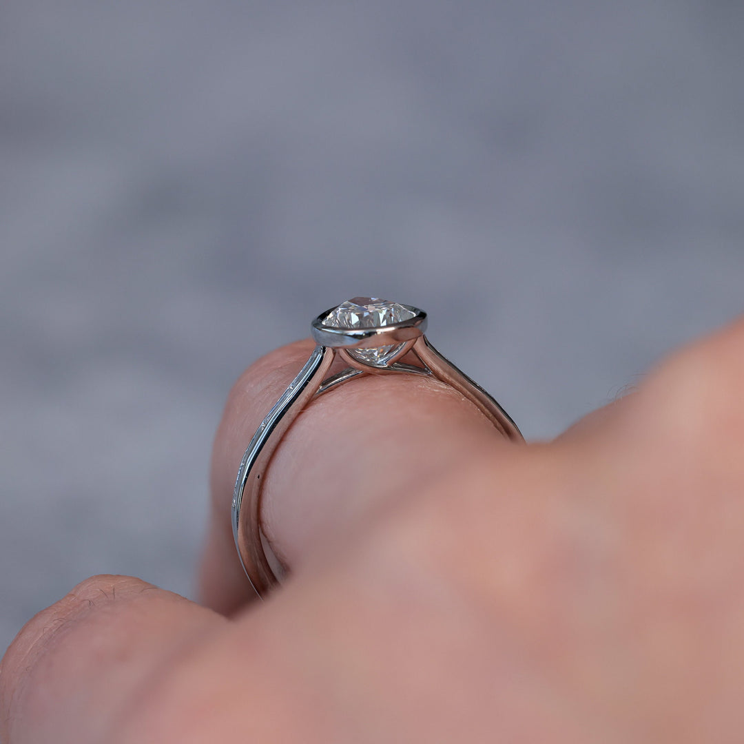 Anniversary Gift, Wedding Jewelry, Elegant Moissanite, Statement Ring, Conflict Free, Handcrafted Jewelry, Gold Moissanite Ring, Platinum Moissanite, Pear Engagement