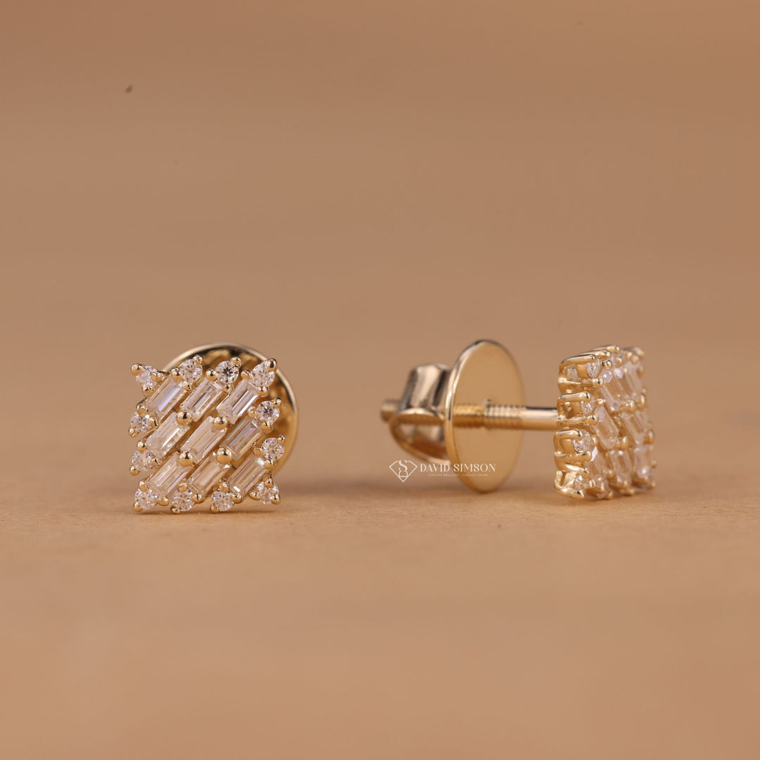 Eco Friendly Jewelry
High Refractive Sparkle
Minimalist Cluster Studs
14k Moissanite Studs
Round Moissanite Jewelry
Baguette Cut Earrings
