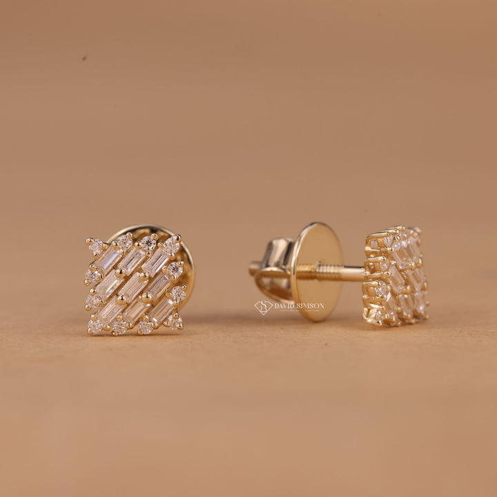 Eco Friendly Jewelry
High Refractive Sparkle
Minimalist Cluster Studs
14k Moissanite Studs
Round Moissanite Jewelry
Baguette Cut Earrings
