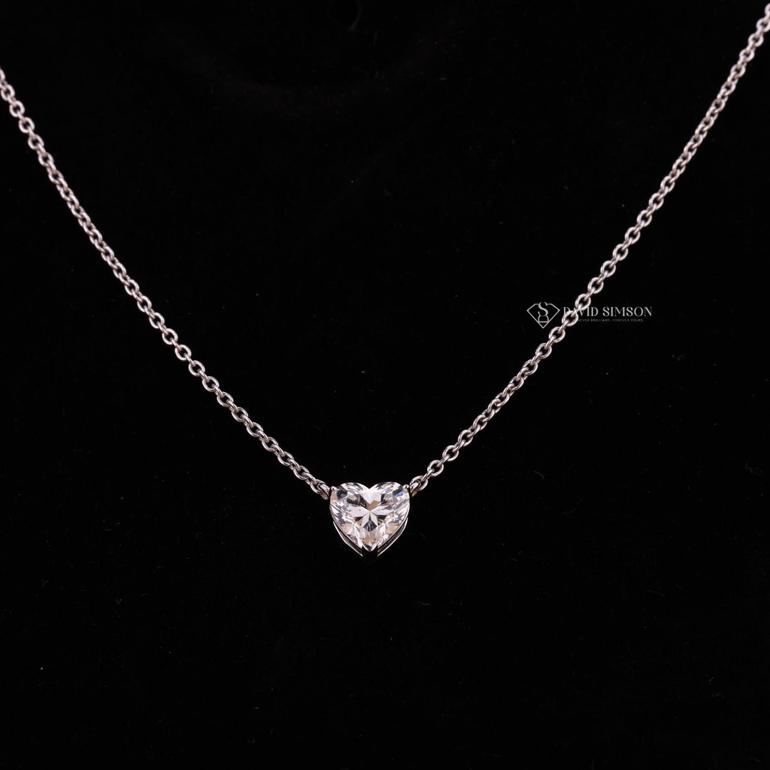 Heart Shape Moissanite
14 Inch Necklace
Moissanite Heart Pendant
Heart Diamond Necklace