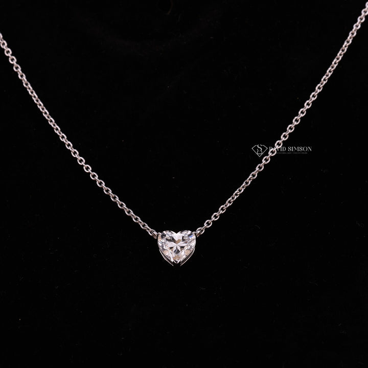 Heart Shape Moissanite
14 Inch Necklace
Moissanite Heart Pendant
Heart Diamond Necklace