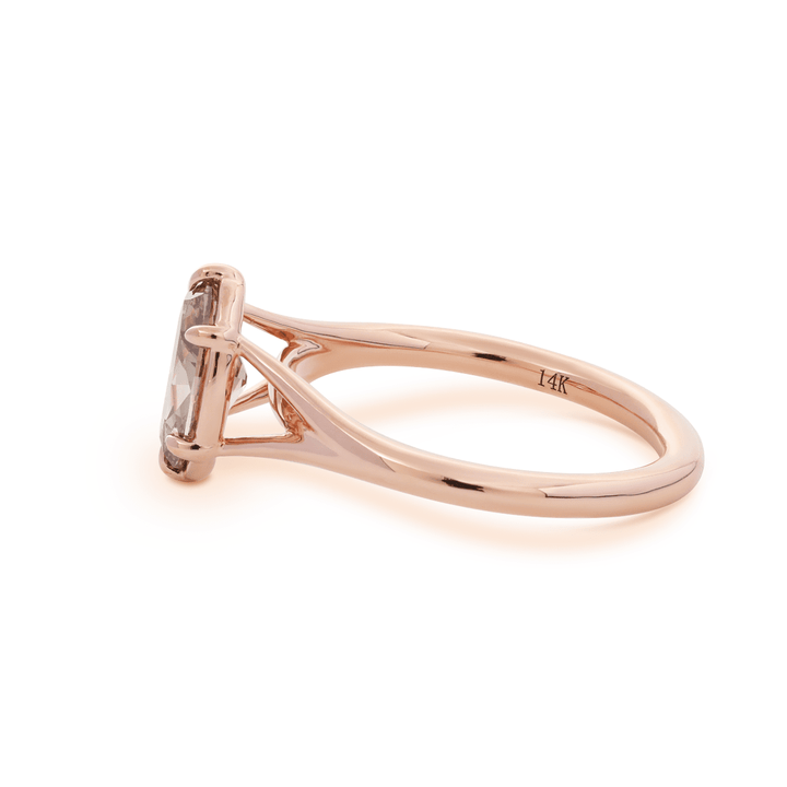 Old World Diamond CutSustainable Diamond RingMinimalist Engagement RingChocolate Diamond SolitaireLab Grown Brown DiamondHand Cut DiamondRare Brown DiamondOval Champagne DiamondGeorgian Style RingVictorian Inspired Ring