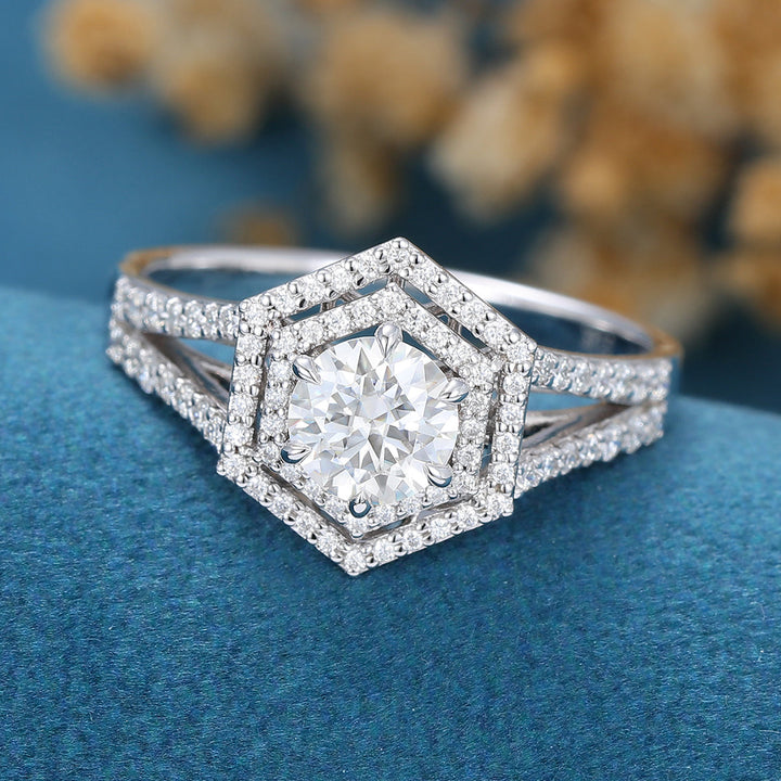 round-shaped-moissanite-double-halo-split-shank-engagement-ring