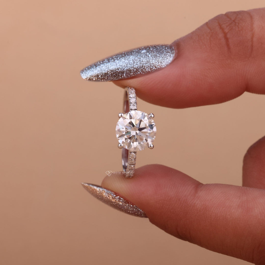Hidden Accent Engagement Ring
Minimalist Engagement Ring
Solitaire with Hidden Halo
