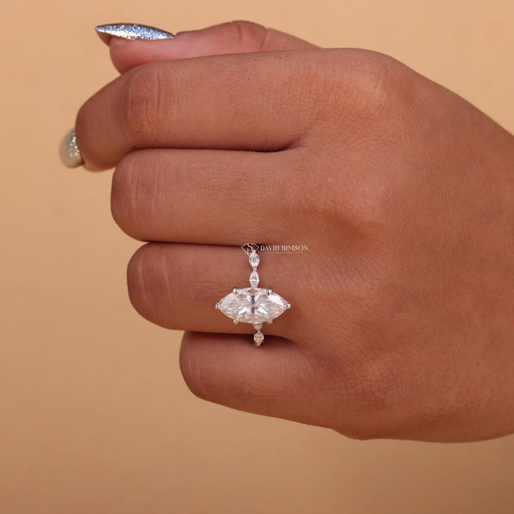 Moissanite Ring
Marquise Cut Solitaire
2.0CT Marquise Engagement
3.0CT Marquise Solitaire
Marquise Pave Band
