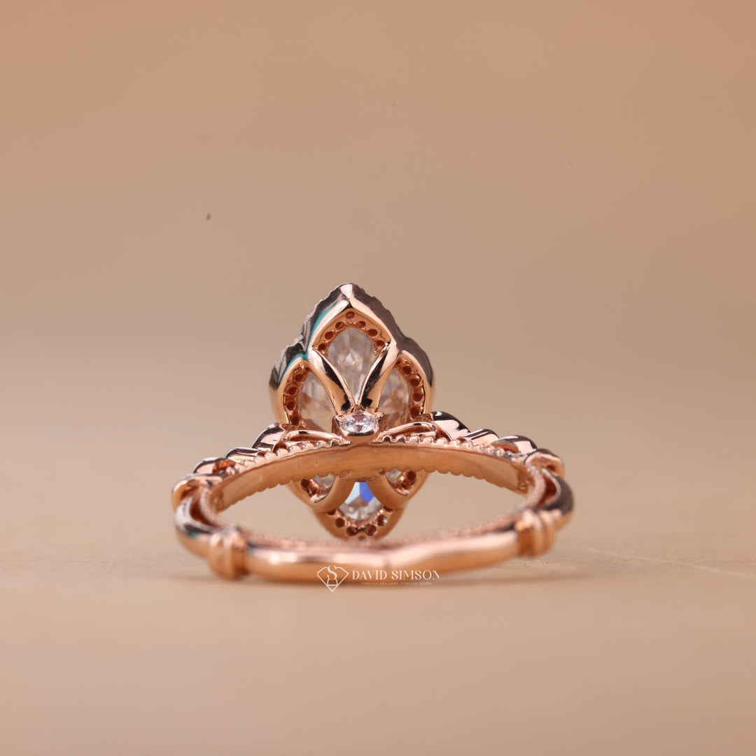 14K Gold Vintage Ring
18K Gold Marquise Ring
Platinum Marquise Halo
Marquise Solitaire Ring
Lab Moissanite Engagement
