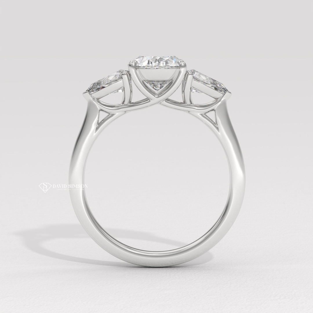 VVS Moissanite
Colorless Moissanite
Lab Created Diamonds
Conflict Free Gems
Modern Engagement Ring
Classic Oval Ring