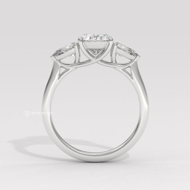 VVS Moissanite
Colorless Moissanite
Lab Created Diamonds
Conflict Free Gems
Modern Engagement Ring
Classic Oval Ring