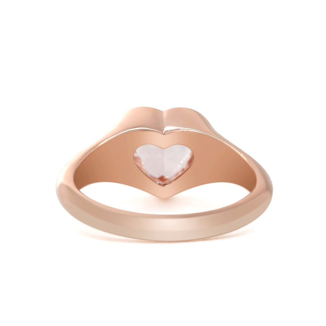 Ethical Pink Moissanite
Valentine Engagement Ring
Colorful Engagement Ring
Dainty Pink Heart
Modern Heart Setting
Rose Gold Heart Ring
