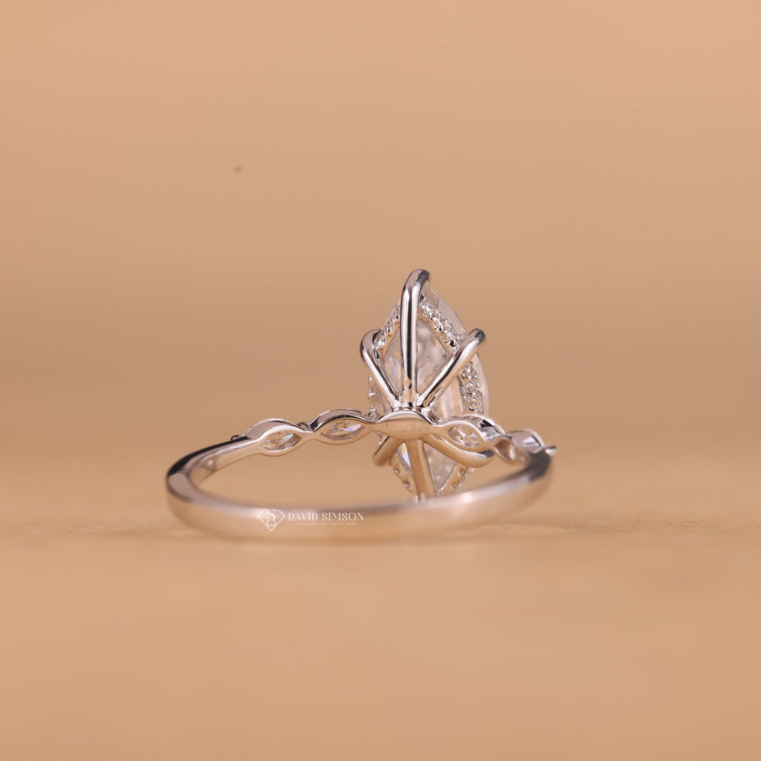 2 Carat Marquise Ring
3 Carat Marquise Ring
Marquise Moissanite Halo
Under Halo Moissanite
14K Gold Marquise Ring
18K Gold Hidden Halo
Platinum Marquise Pave
D Color Marquise Cut
