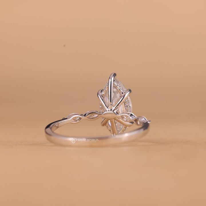 2 Carat Marquise Ring
3 Carat Marquise Ring
Marquise Moissanite Halo
Under Halo Moissanite
14K Gold Marquise Ring
18K Gold Hidden Halo
Platinum Marquise Pave
D Color Marquise Cut
