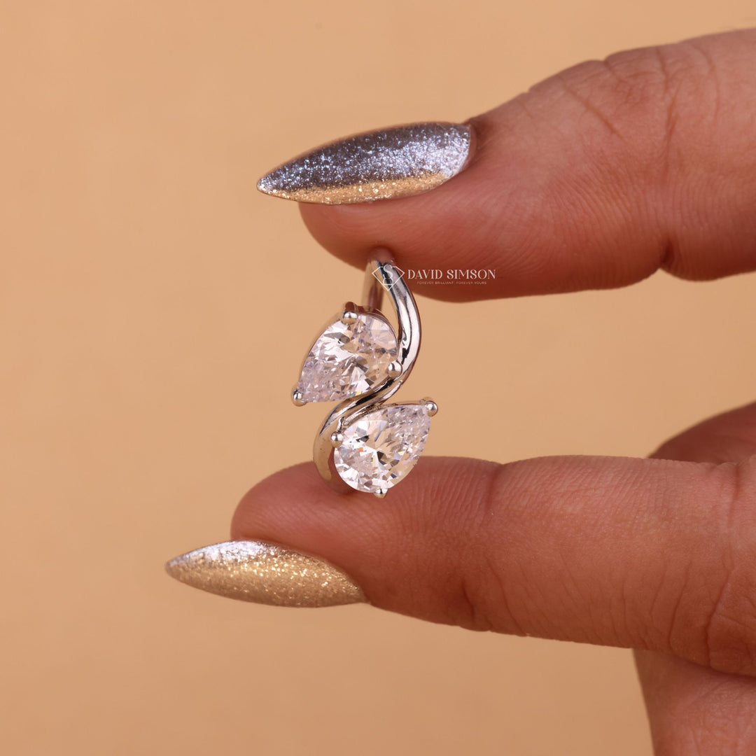 Unique Engagement Ring, Handmade Moissanite Ring, Lab Grown Diamond Alternative, 