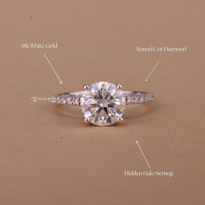 Ethical Engagement Ring
Sustainable Diamond Alternative
Lab Grown Diamond Alternative
