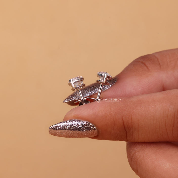 VVS1 Moissanite Earrings
Marquise Studs for Women
