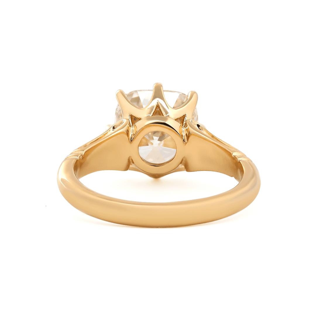 Unique Cushion Setting
Romantic Diamond Ring
Chunky Cushion Diamond
Custom Old Mine Ring
High Profile Diamond Ring
Detailed Basket Setting
Lab Grown Old Mine Cut
