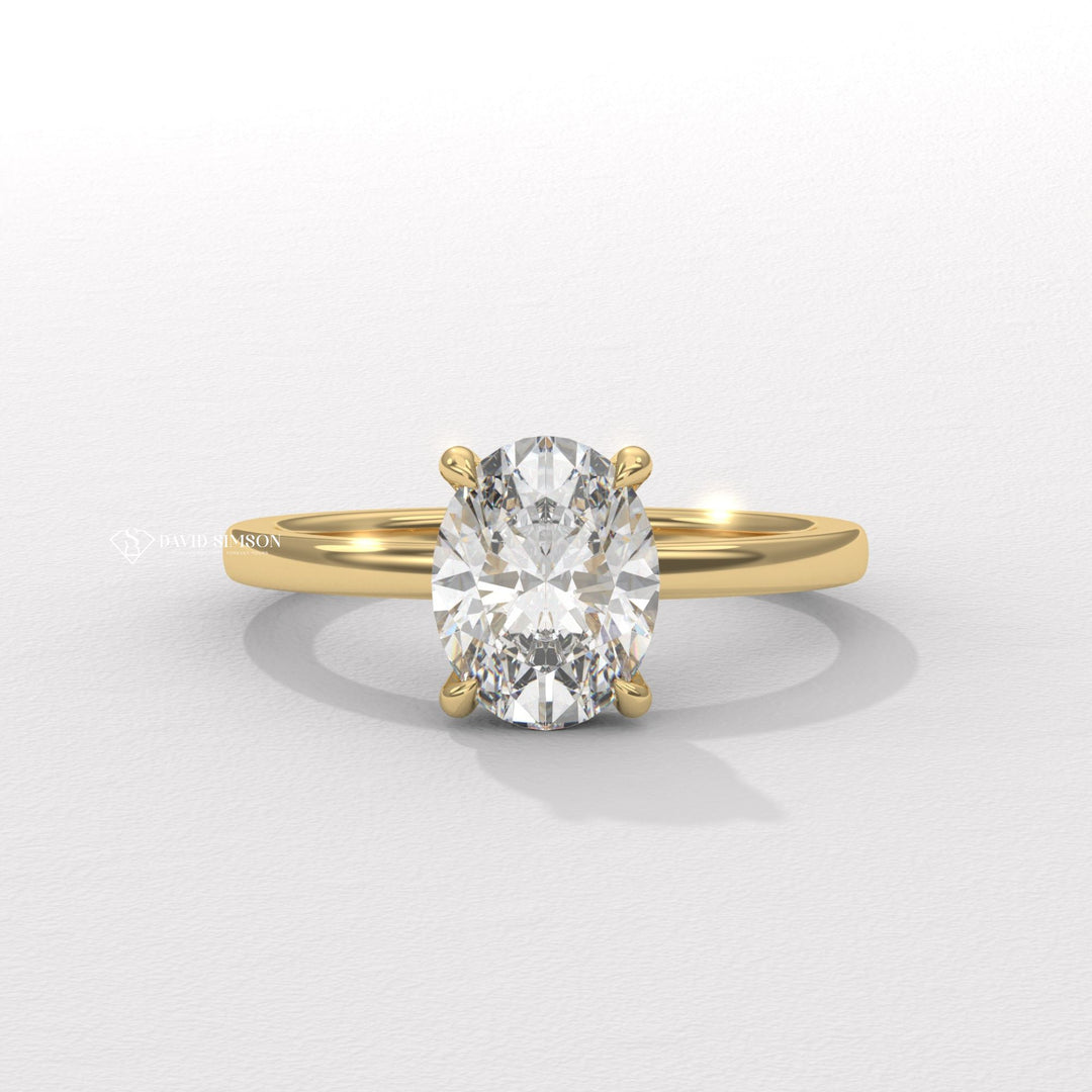 Lab grown diamond engagement rings for women, Affordable lab grown diamond rings online,