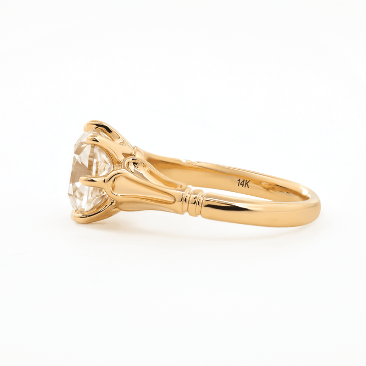 Gold Crown Basket Ring
Platinum Cushion Solitaire
Sustainable Old Mine Diamond
Ethical Bridal Jewelry
Unique Cushion Setting
Romantic Diamond Ring
Chunky Cushion Diamond
Custom Old Mine Ring
High Profile Diamond Ring
